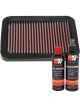 K&N Air Filter 33-2162 + Recharge Kit