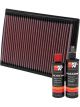 K&N Air Filter 33-2201 + Recharge Kit