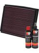 K&N Air Filter 33-2209 + Recharge Kit