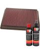 K&N Air Filter 33-2213 + Recharge Kit
