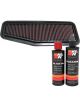 K&N Air Filter 33-2216 + Recharge Kit