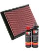 K&N Air Filter 33-2237 + Recharge Kit