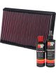 K&N Air Filter 33-2247 + Recharge Kit