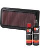 K&N Air Filter 33-2252 + Recharge Kit