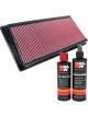 K&N Air Filter 33-2264 + Recharge Kit