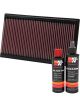 K&N Air Filter 33-2273 + Recharge Kit