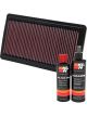 K&N Air Filter 33-2279 + Recharge Kit