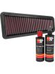 K&N Air Filter 33-2281 + Recharge Kit