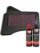 K&N Air Filter 33-2283 + Recharge Kit