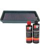 K&N Air Filter 33-2290 + Recharge Kit