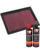 K&N Air Filter 33-2293 + Recharge Kit