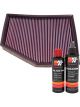 K&N Air Filter 33-2294 + Recharge Kit