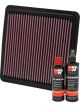 K&N Air Filter 33-2304 + Recharge Kit