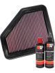 K&N Air Filter 33-2311 + Recharge Kit