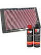 K&N Air Filter 33-2317 + Recharge Kit