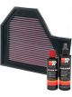 K&N Air Filter 33-2350 + Recharge Kit