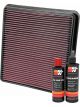 K&N Air Filter 33-2387 + Recharge Kit
