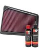 K&N Air Filter 33-2427 + Recharge Kit