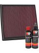 K&N Air Filter 33-2428 + Recharge Kit