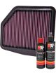 K&N Air Filter 33-2429 + Recharge Kit