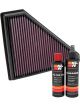 K&N Air Filter 33-2436 + Recharge Kit