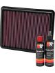 K&N Air Filter 33-2448 + Recharge Kit
