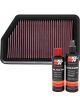 K&N Air Filter 33-2451 + Recharge Kit
