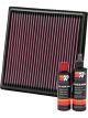 K&N Air Filter 33-2455 + Recharge Kit