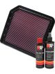 K&N Air Filter 33-2456 + Recharge Kit