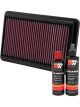 K&N Air Filter 33-2473 + Recharge Kit