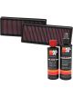 K&N Air Filter 33-2474 + Recharge Kit