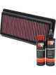 K&N Air Filter 33-2479 + Recharge Kit