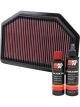 K&N Air Filter 33-2481 + Recharge Kit