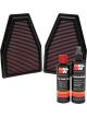 K&N Air Filter 33-2484 + Recharge Kit