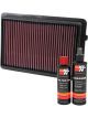 K&N Air Filter 33-2489 + Recharge Kit