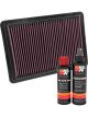 K&N Air Filter 33-2521 + Recharge Kit