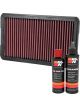 K&N Air Filter 33-2530 + Recharge Kit