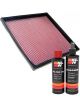K&N Air Filter 33-2532 + Recharge Kit