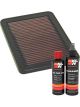 K&N Air Filter 33-2533 + Recharge Kit