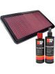 K&N Air Filter 33-2545 + Recharge Kit