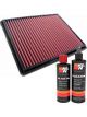 K&N Air Filter 33-2656 + Recharge Kit