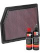 K&N Air Filter 33-2713 + Recharge Kit