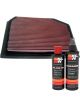 K&N Air Filter 33-2731 + Recharge Kit