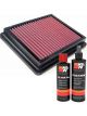 K&N Air Filter 33-2740 + Recharge Kit