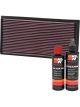 K&N Air Filter 33-2763 + Recharge Kit
