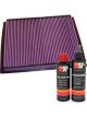 K&N Air Filter 33-2764 + Recharge Kit