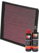 K&N Air Filter 33-2779 + Recharge Kit