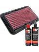 K&N Air Filter 33-2826 + Recharge Kit