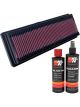K&N Air Filter 33-2844 + Recharge Kit