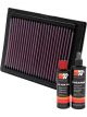K&N Air Filter 33-2853 + Recharge Kit